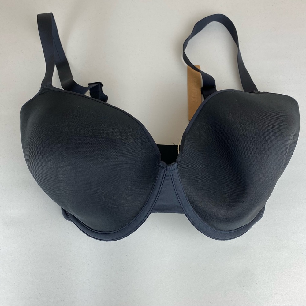NWT Skims Weightless Spacer Demi Bra Black Onyx Size 34H